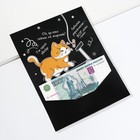 Конверт для денег, открытка на День Рождения «Поздравительная», с котом, 6 листов, 16,3 х 21,3 см - Фото 14