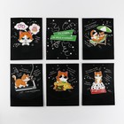 Конверт для денег, открытка на День Рождения «Поздравительная», с котом, 6 листов, 16,3 х 21,3 см - Фото 16