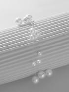 Браслет жемчуг «На леске», 3 нити, бусины №4, 6, 8, цвет белый в серебре, 16 см 10203593