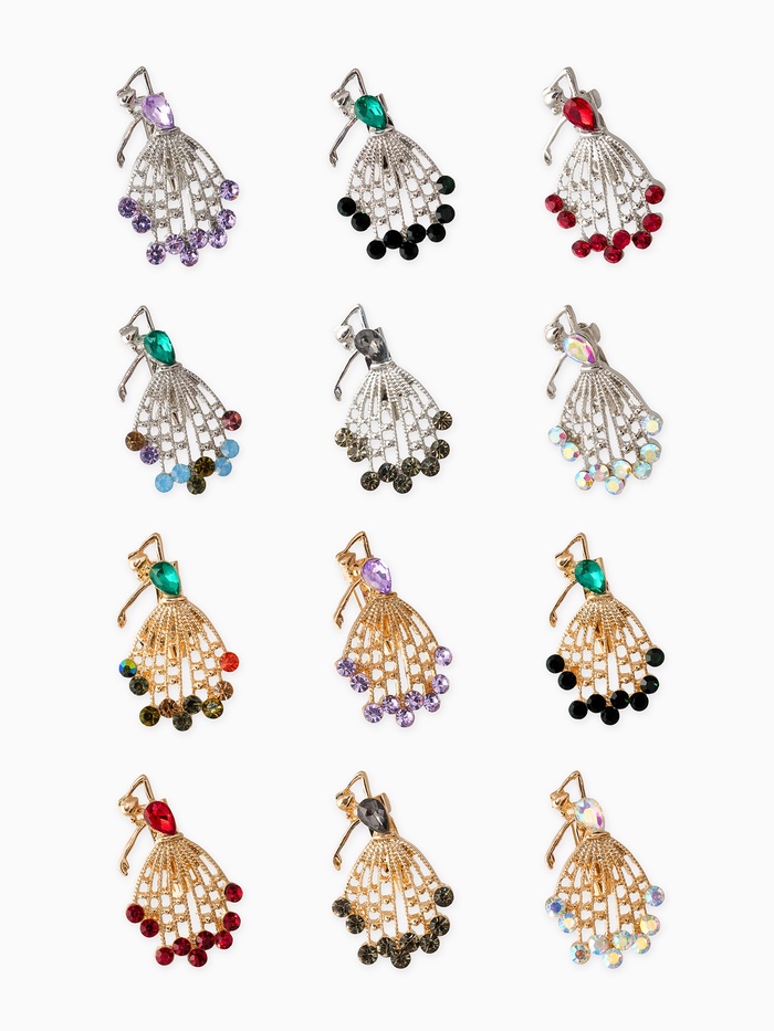 Брошь «Девушка» танцовщица, МИКС - Фото 1