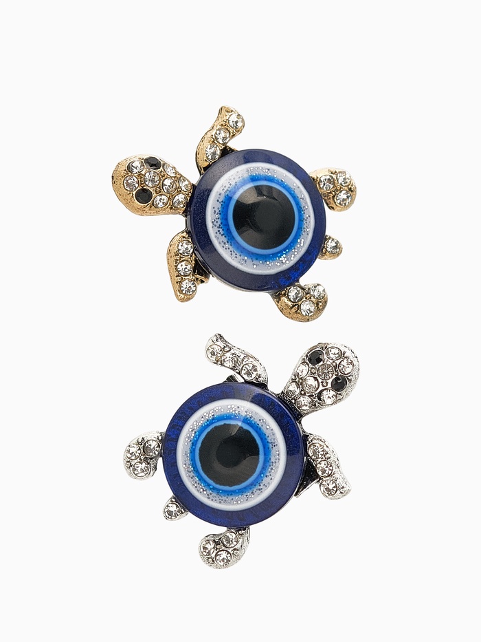 Брошь-оберег «Черепашка» турецкий глаз, МИКС - Фото 1