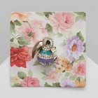 Брошь «Птичка» необычная, цветная в золоте - Фото 2