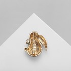 Брошь «Птичка» необычная, цветная в золоте - Фото 3