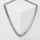 Колье «Цепь» стерео, одинарная, цвет серебро, 40 см - фото 9632501