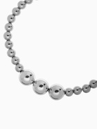 Бусы «Стандарт» пластик трио, бусины №8, 20, цвет серебро, 40 см - фото 58002651