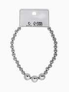 Бусы «Стандарт» пластик трио, бусины №8, 20, цвет серебро, 40 см - фото 58002653