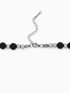 Бусы «Атлант» бусины, цвет чёрно-серебряный, 70 см - фото 58002656