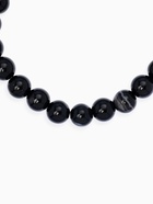 Браслет из бусин «Агат», d=5.5 см, шар №8, чёрный - Фото 2