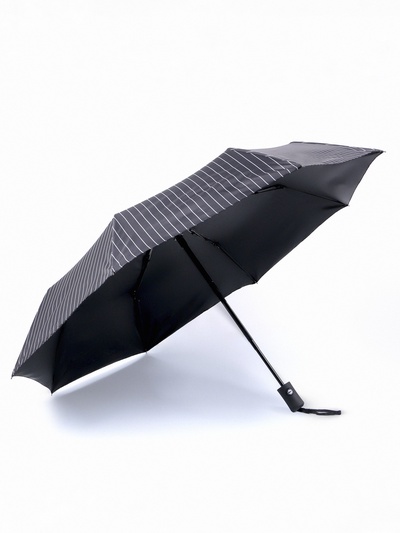 Зонт автоматический «Полосы», 3 сложения, 8 спиц, R=47/55 см, D = 94 см, МИКС