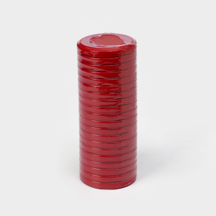 Крышка для консервирования, ТО-66 мм, металл, цвет красный, упаковка 20 шт
