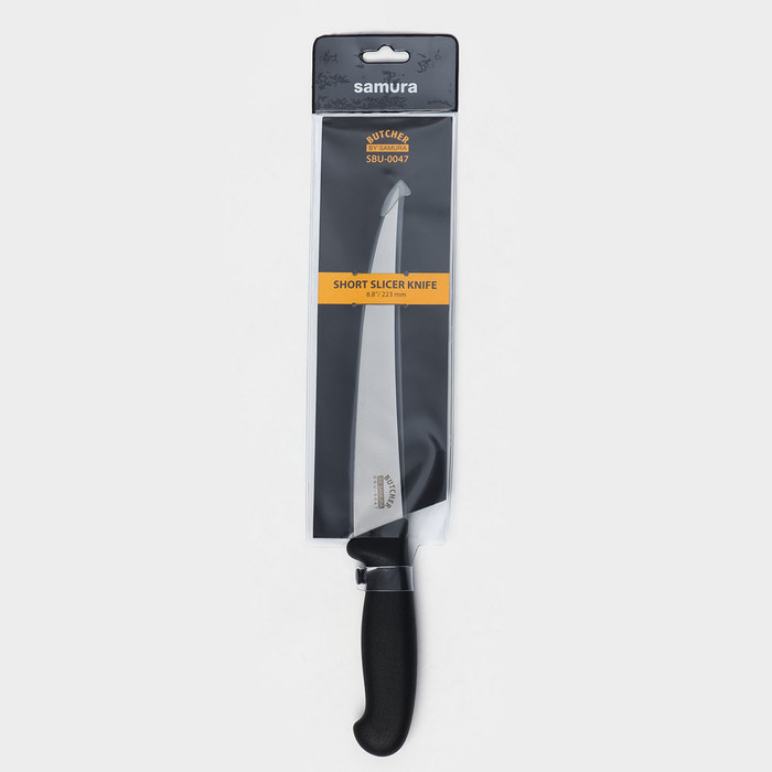 Нож кухонный Samura BUTCHER, слайсер, лезвие 22,3 см - фото 1909594167