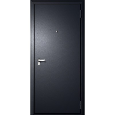 Входная дверь GOOD LITE 2, 860×2050 мм, правая, цвет антик серебро / ясень белый