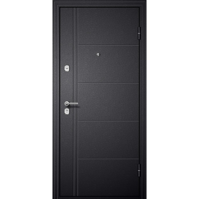 Входная дверь «М1», 960×2050 мм, левая, цвет чёрный шёлк / белый - Фото 1