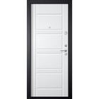 Входная дверь «М1», 960×2050 мм, левая, цвет чёрный шёлк / белый - Фото 2