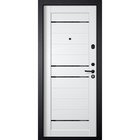 Входная дверь «М3», 860×2050 мм, левая, стекло чёрное, цвет чёрный шёлк / белый - Фото 2