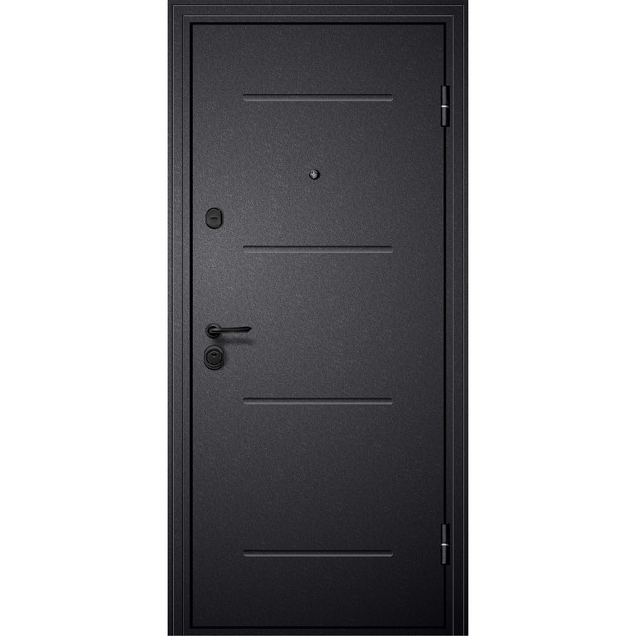 Входная дверь «М3», 960×2050 мм, левая, стекло чёрное, цвет чёрный шёлк / белый - Фото 1