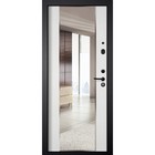 Входная дверь «М4», 860×2050 мм, левая, зеркало, цвет чёрный шёлк / белый ясень - Фото 2