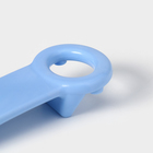 Открывашка винтовых крышек, 14 см, пластик, цвет голубой - Фото 6