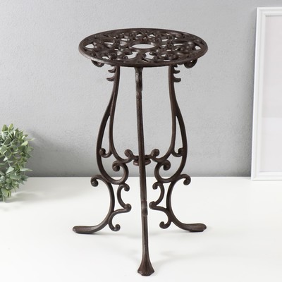Стол журнальный декоративный «Узорный», чугунный, 27×27×46 см