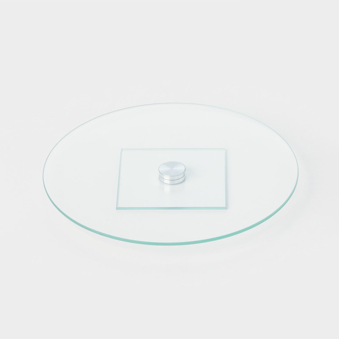 Подставка стеклянная вращающаяся, d=28 см - Фото 1