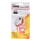 Кабель Mirex, Lightning - USB, 1А, 1 метр, в пакете, белый - фото 321470047