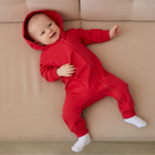 Комбинезон детский MINAKU цвет красный, рост 92-98 см - Фото 2