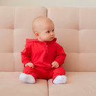 Комбинезон детский MINAKU цвет красный, рост 92-98 см - Фото 4