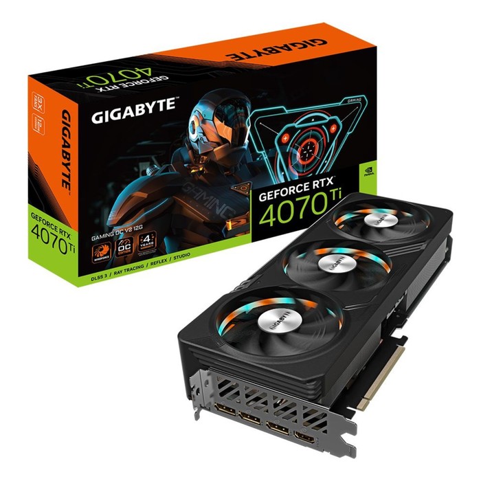 Видеокарта Gigabyte PCI-E 4.0 GV-N407TGAMING OCV2-12GD NVIDIA GeForce RTX 4070TI 12Gb 192bi   103395 - фото 51673658