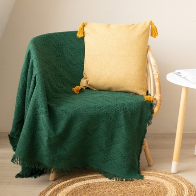 Плед SL Home Warm, 130×180 см, хлопок, изумрудный