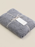 Плед с бахромой SL Home Warm, 130×180 см, тёмно-серый - Фото 6