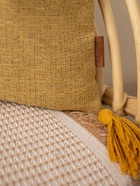 Плед с бахромой SL Home Waffle 130×180 см, бежевый - Фото 5