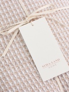 Плед с бахромой SL Home Waffle 130×180 см, бежевый - Фото 7