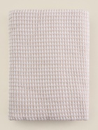 Плед с бахромой SL Home Waffle 130×180 см, бежевый - Фото 8