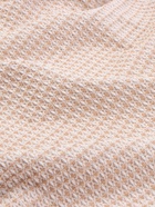 Плед с бахромой SL Home Waffle 130×180 см, бежевый - Фото 10