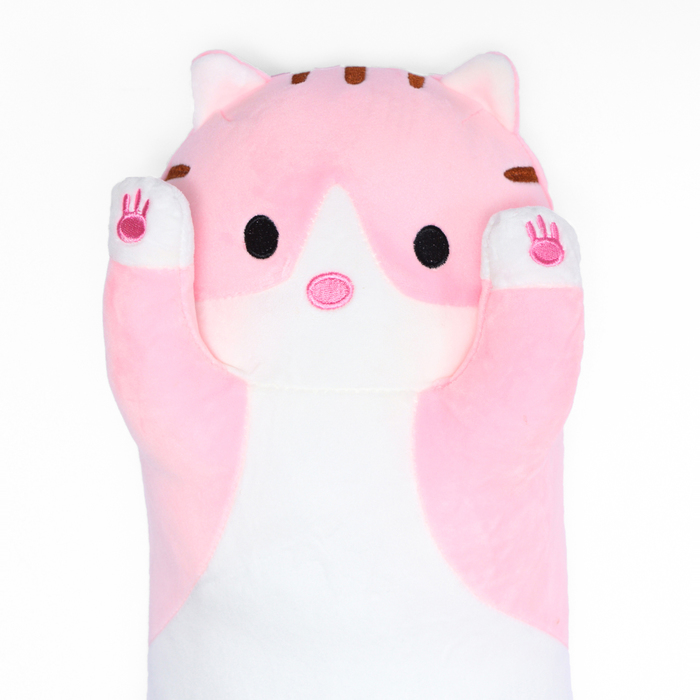 Мягкая игрушка «Котик», 90 см, цвет розовый
