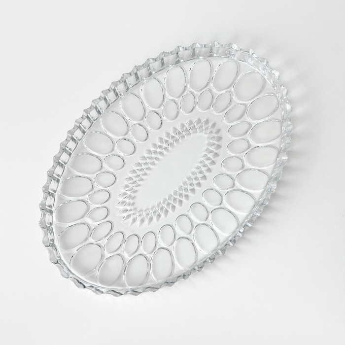 Тарелка стеклянная NOVA, 31,5×21,5 см