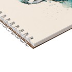 Скетчбук-блокнот для акварели А5, 20 листов на гребне, Calligrata TOP, обложка мелованный картон, блок 180 г/м2 - фото 9633321