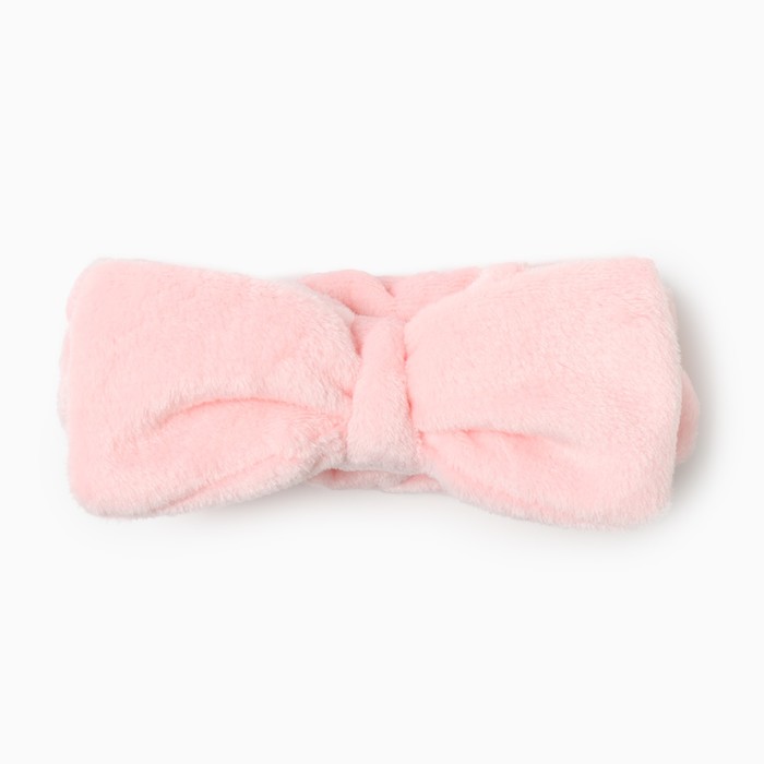 Набор для бани и ванной Этель "Бантик", цв. розовый, полотенце- парео 75*120 см+повязка