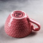 Кружка керамическая «Винтаж», 290 мл, цвет розовый - Фото 4