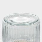 Банка стеклянная для сыпучих продуктов с керамической крышкой Доляна «Морская звезда», 600 мл, 11×19 см - фото 4440733