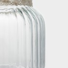 Банка стеклянная для сыпучих продуктов с керамической крышкой Доляна «Пляж», 600 мл,  11×12,5 см - Фото 7