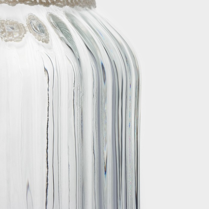 Банка стеклянная для сыпучих продуктов с керамической крышкой Доляна «Варенье», 600 мл, 11×15,5 см