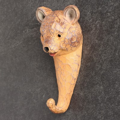 Настенный крючок декоративный TAKE IT EASY «Мишка», ключница фигурная, 15×6×7.5 см