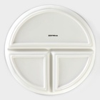 Тарелка для правильного питания Доляна «Гарвардская №1», d=23 см, 3 секции, фарфор, белая - Фото 5