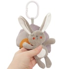 Подвеска музыкальная на кроватку/коляску Крошка Я «Зайка Бонни», с пищалкой, от 3 мес. - Фото 13