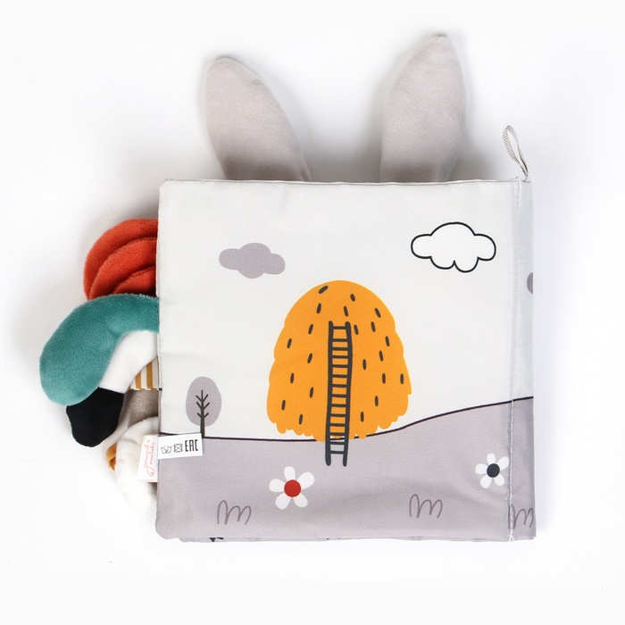 Книжка-шуршалка мягкая «Зайка Бонни», Крошка Я 9879313