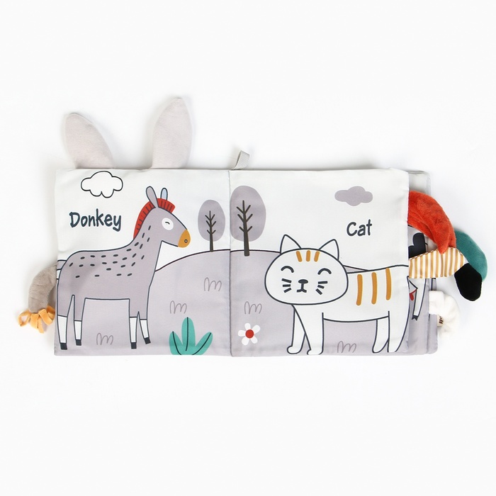 Книжка-шуршалка мягкая «Зайка Бонни», Крошка Я 9879313