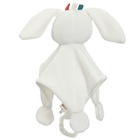 Комфортер - игрушка для сна новорожденных, Крошка Я «Зайка Бонни», погремушка, прорезыватель, белый - Фото 9