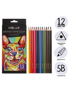 Карандаши Calligrata, 12 цветов, супермягкие, диаметр грифеля 3 мм - Фото 2