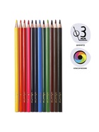 Карандаши Calligrata, 12 цветов, супермягкие, диаметр грифеля 3 мм - Фото 3